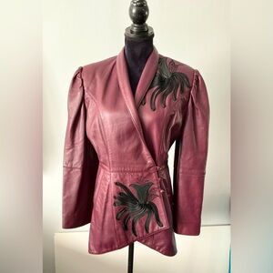 Dressy leather jacket 🌹🌹